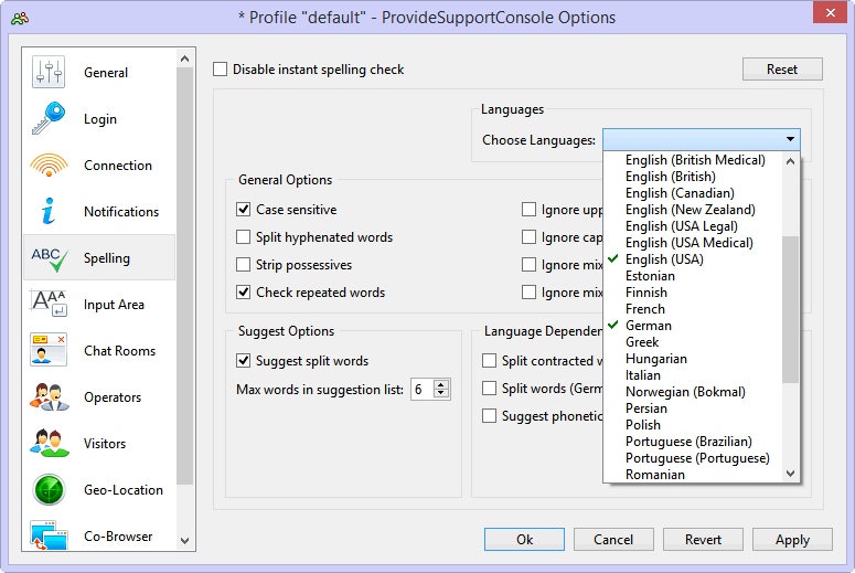 How to Choose Several Languages