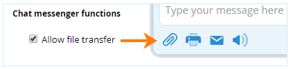 Enable / disable file sharing option